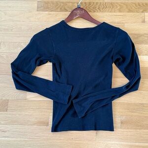 Brandy Melville Black Long Sleeve Basic Tee